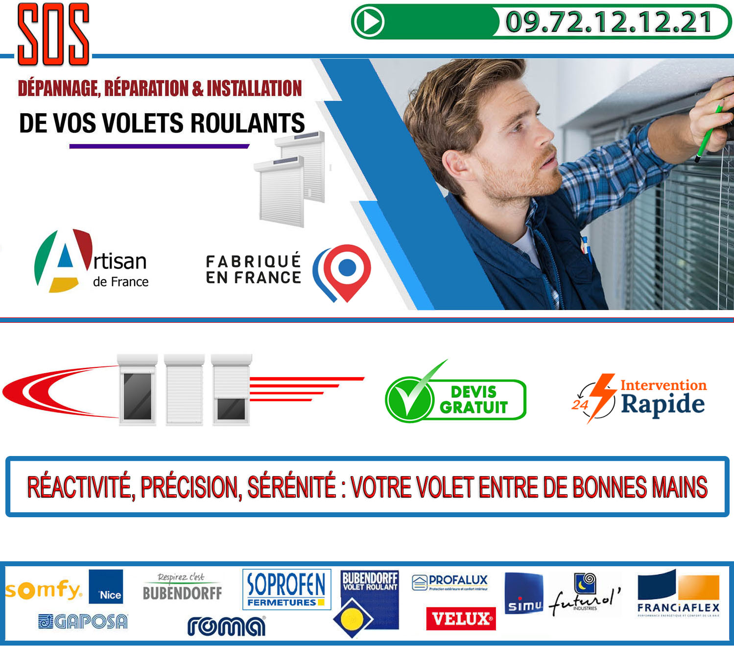 Depannage volet roulant Marly la Ville